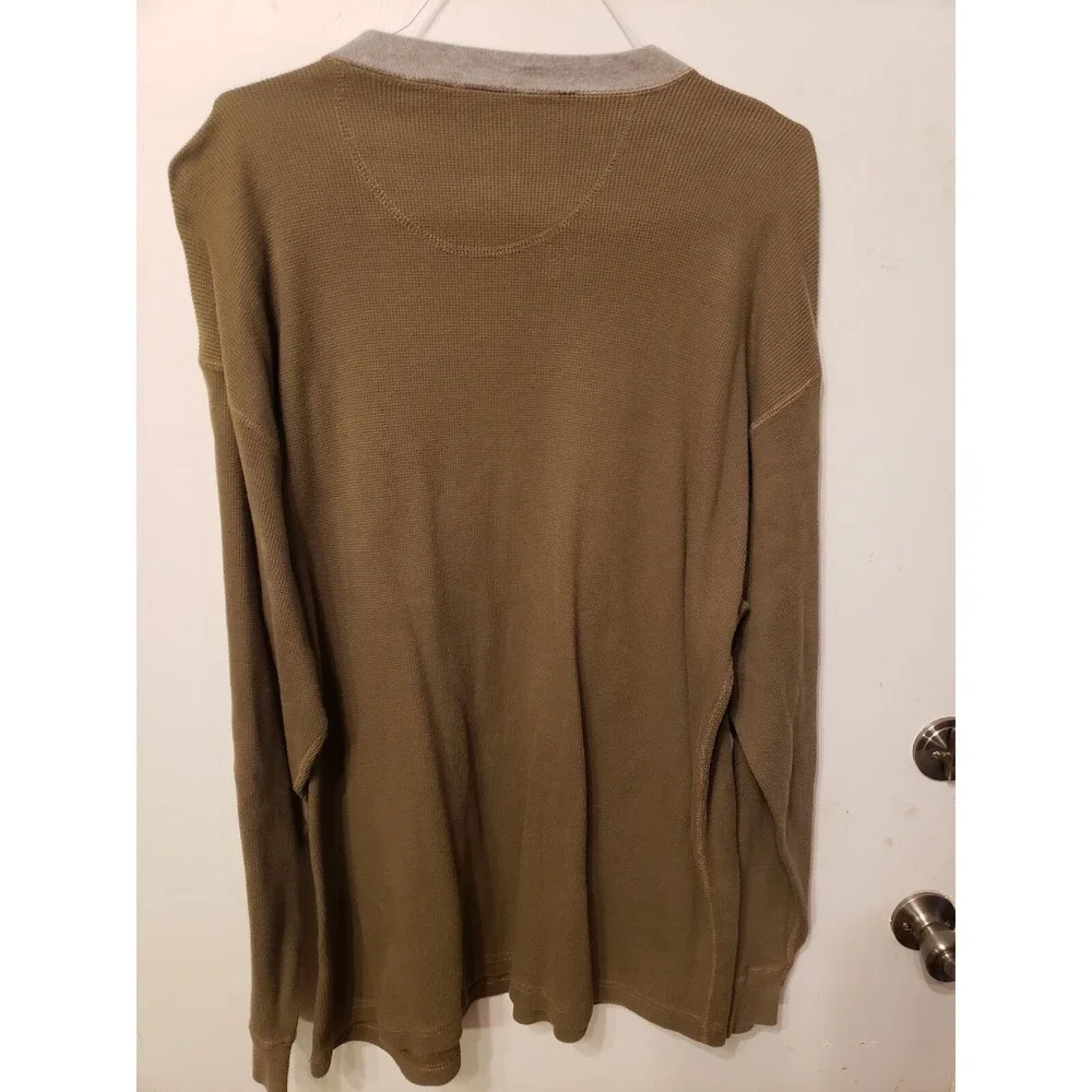 Bass‎ Pro Shops Men's Sz. Xl Thermal Waffle Knit Long Sleeve Shirt, Front Logo